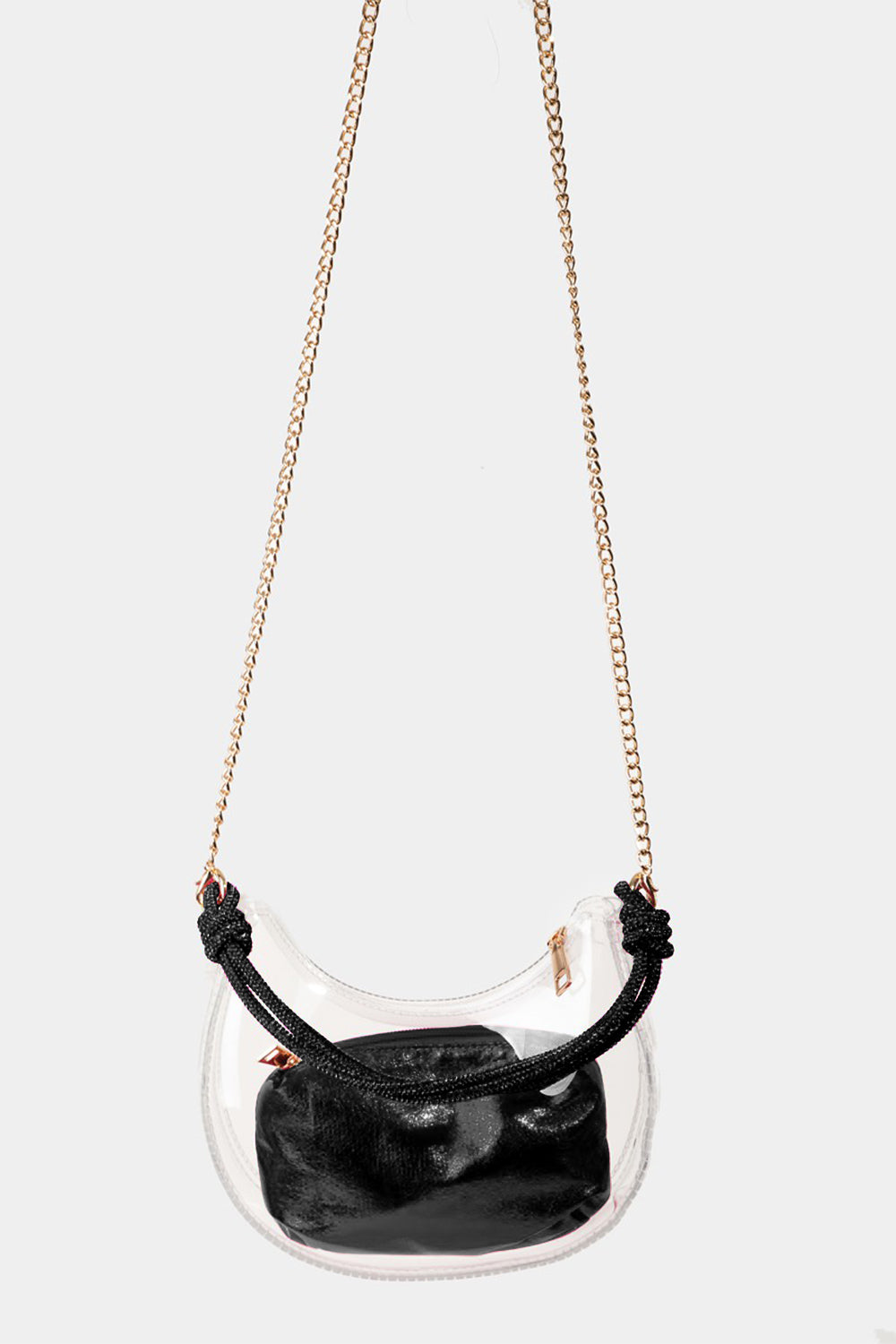 Women's Fame Clear See Through Baguette Bag