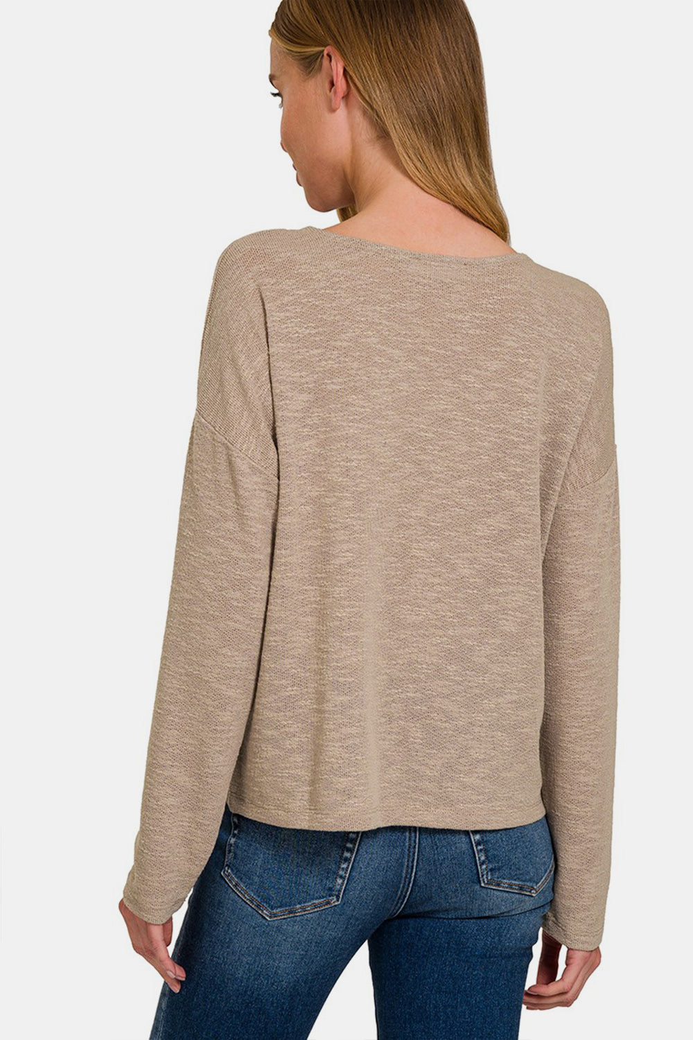 Women's Zenana Dropped Shoulder Long Sleeve T-Shirt