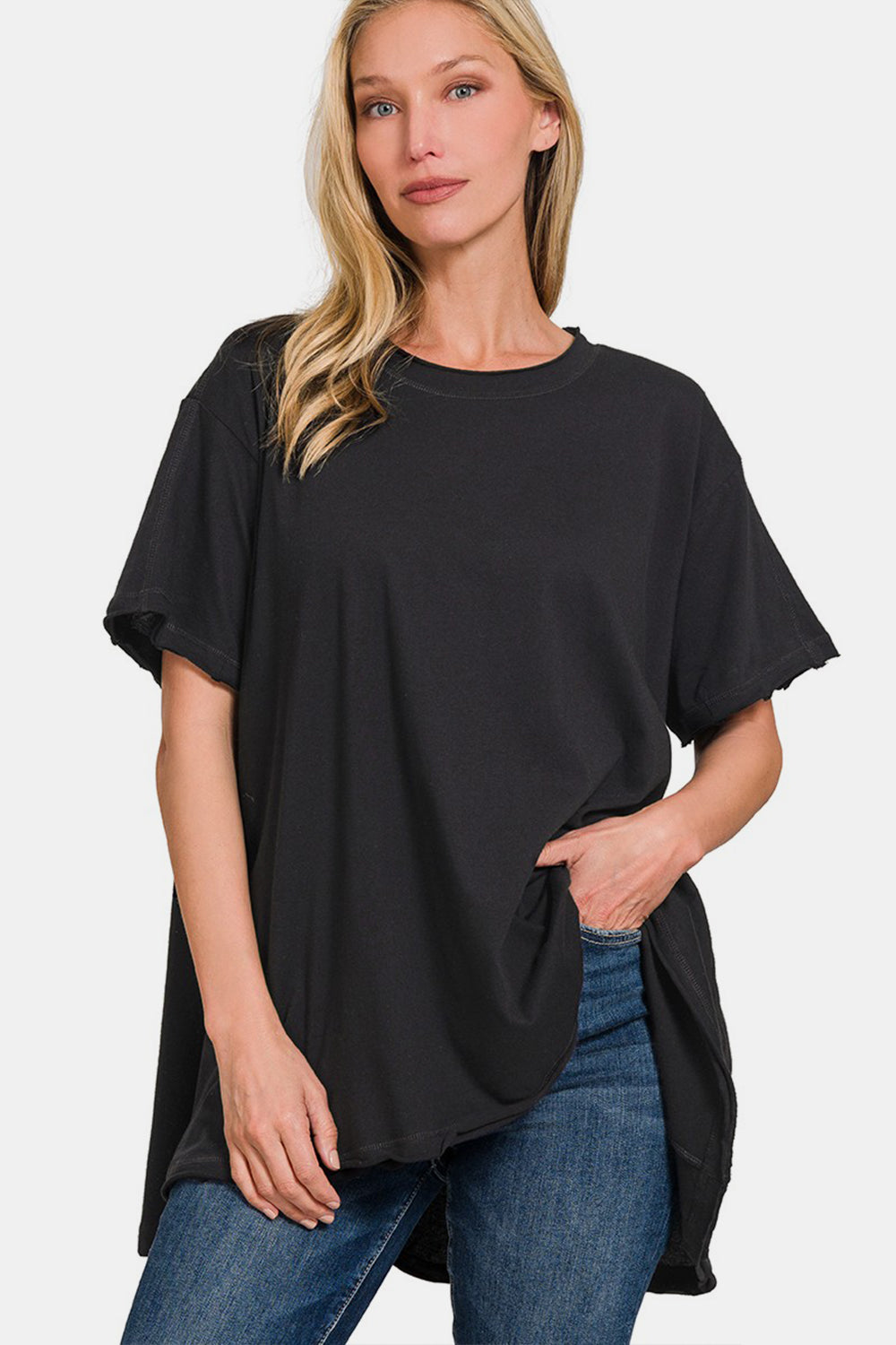 Women's Zenana Round Neck Short Sleeve T-Shirt