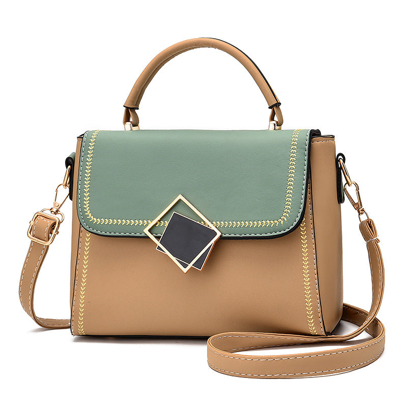 Women's small square bag new fashion fashion color matching small bag commuting date crossbody bag