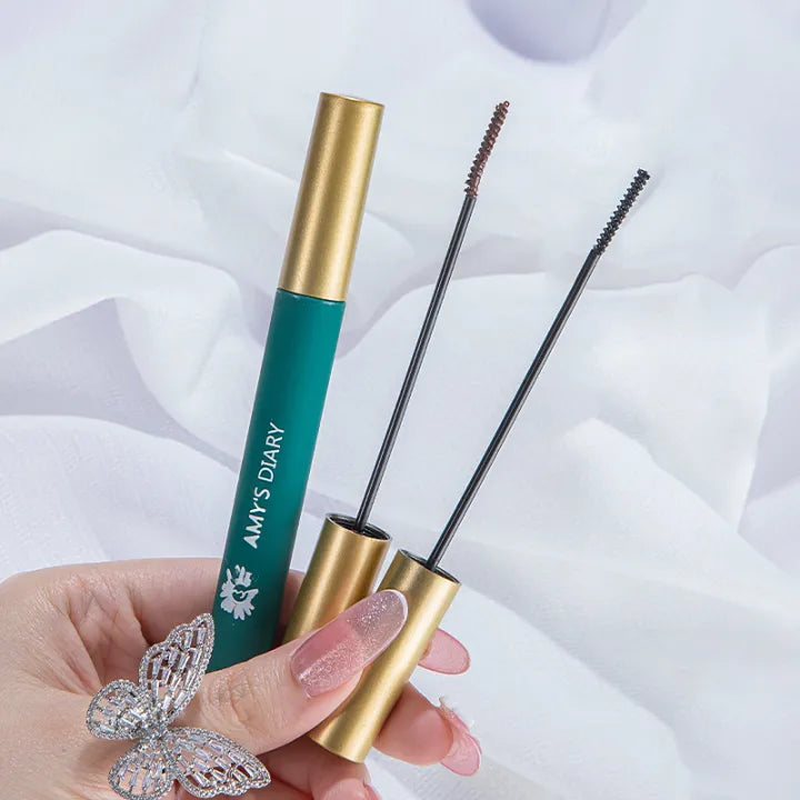 Emmy's Diary Slim Mascara, National Style, Not Easy to Smudge, Thick, Slim, Curly, Not Easy to Fade, Cross-Border Mascara