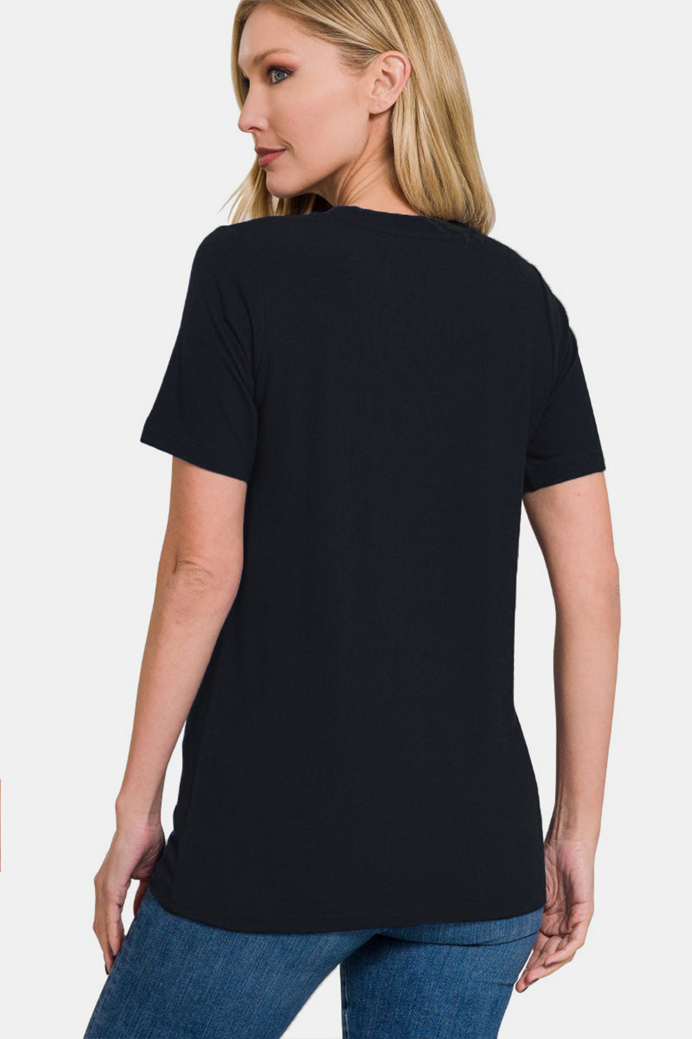 Women's Zenana Full Size Crew Neck Short Sleeve T-Shirt