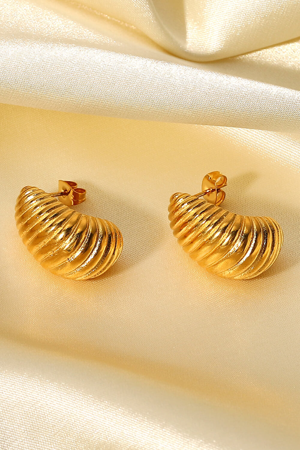 Women's Shell Shore Spiral Stud Earrings