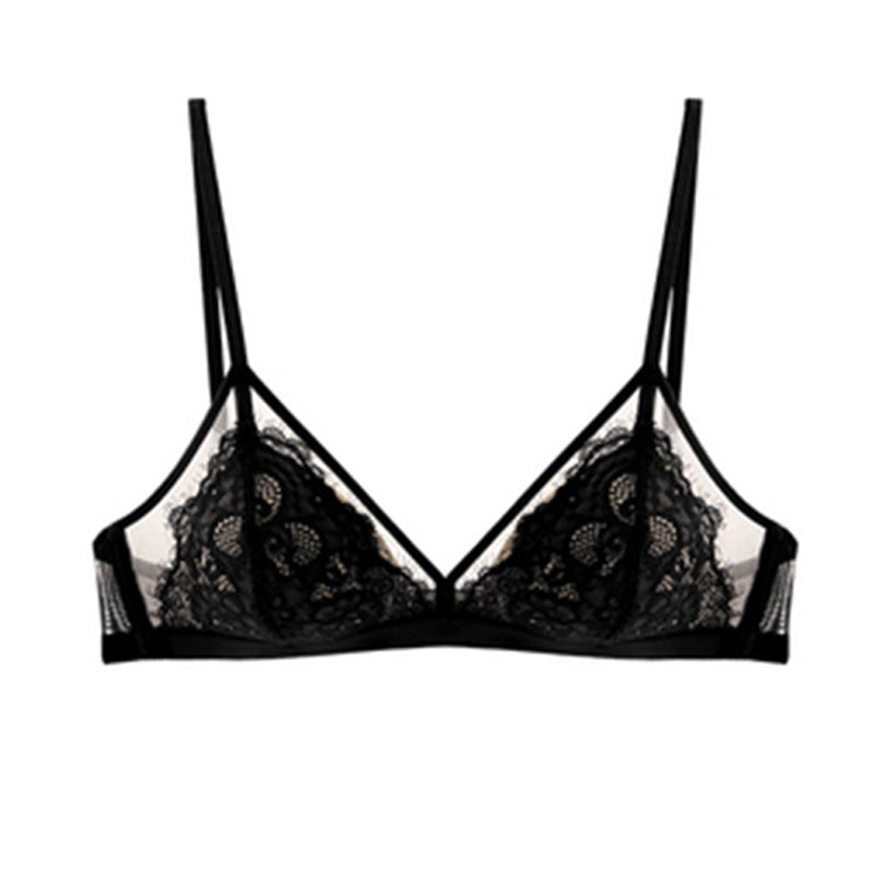 Sexy lace bra without steel ring underwear women small chest push up bra women thin women