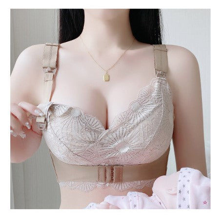 Pregnant women's nursing underwear thin anti-sagging and outward expansion pregnancy period postpartum breastfeeding special comfortable and convenient bra