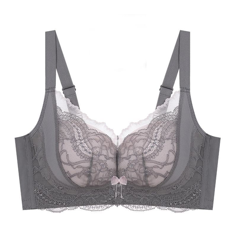 Underwear for women, no side bone, no steel ring, thin cup, sexy lace bra, push-up, comfortable and non-sensory adjustable bra