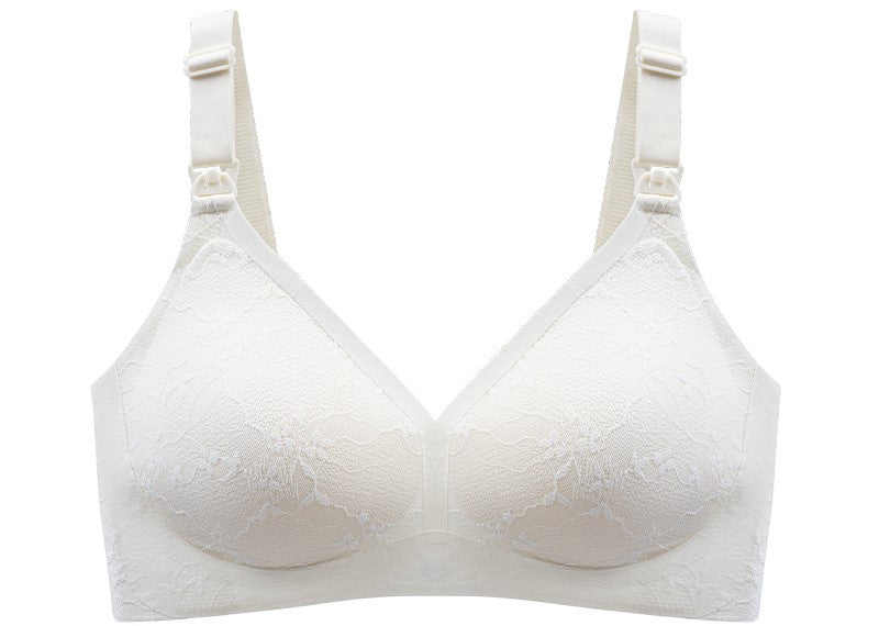 Non-wired nursing bra push-up top buckle maternity underwear during pregnancy and lactation to receive breast milk feeding bra