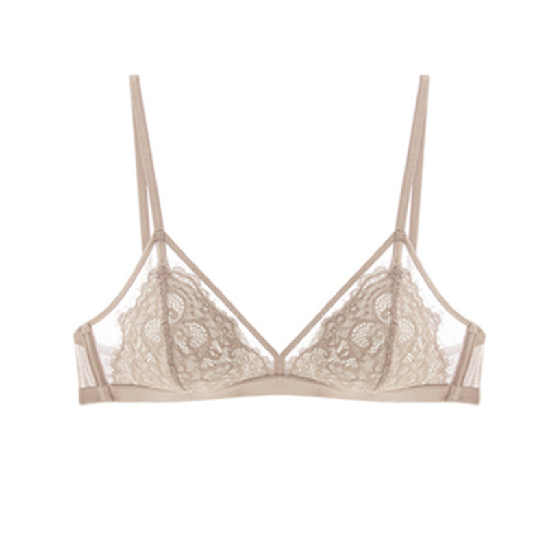 Sexy lace bra without steel ring underwear women small chest push up bra women thin women