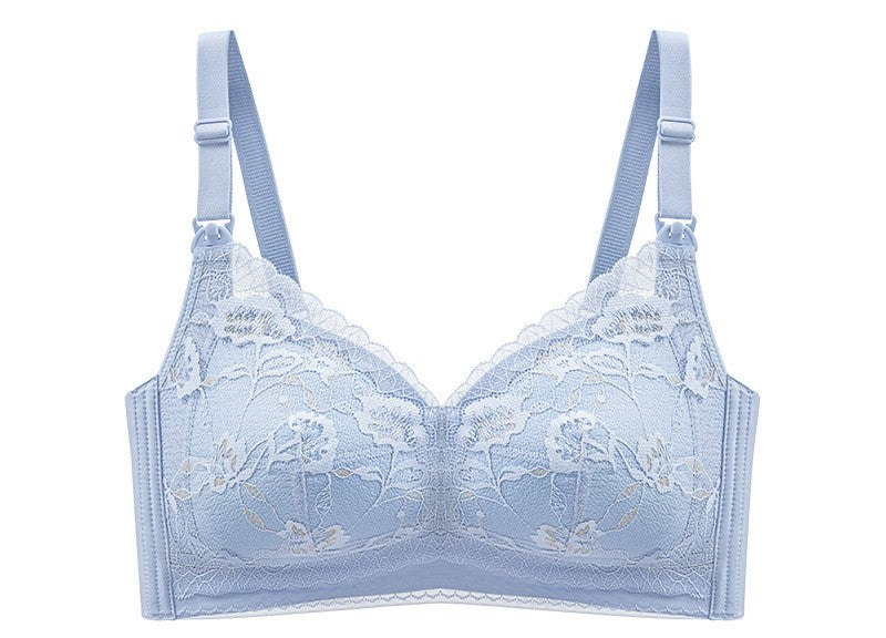 Latex padded nursing bra push-up push-up bra without rims maternity bra pregnancy and lactation thin lace bra