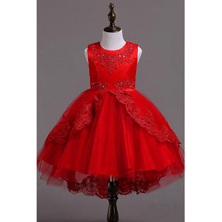 Kids Girls Lace Ball Gown Princess Dress - C249KMKGD