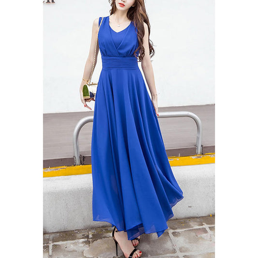 Women Scoop Neck Swing Party Dress - C282ZWD