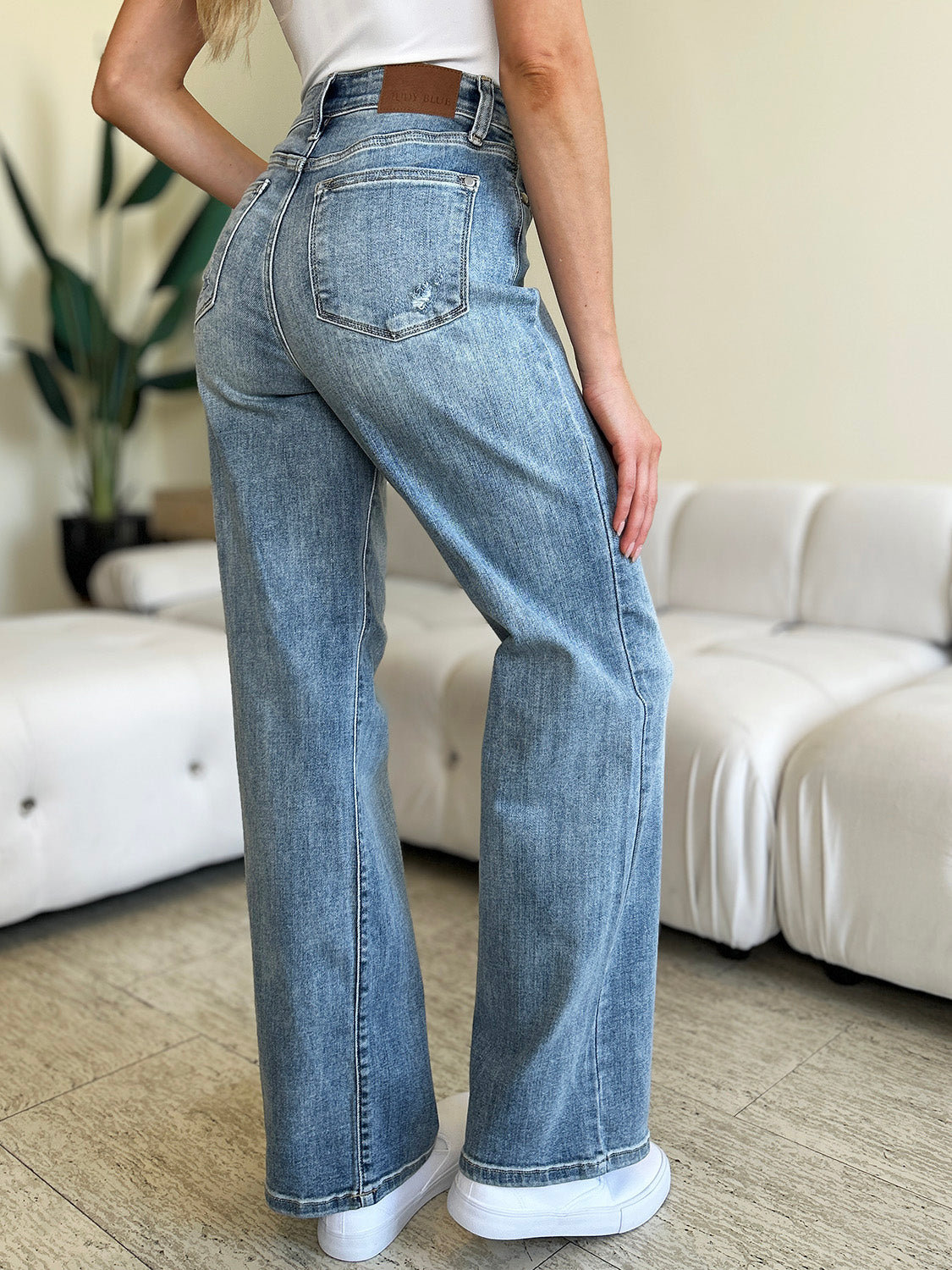 Women's Judy Blue Full Size High Waist Straight Jeans