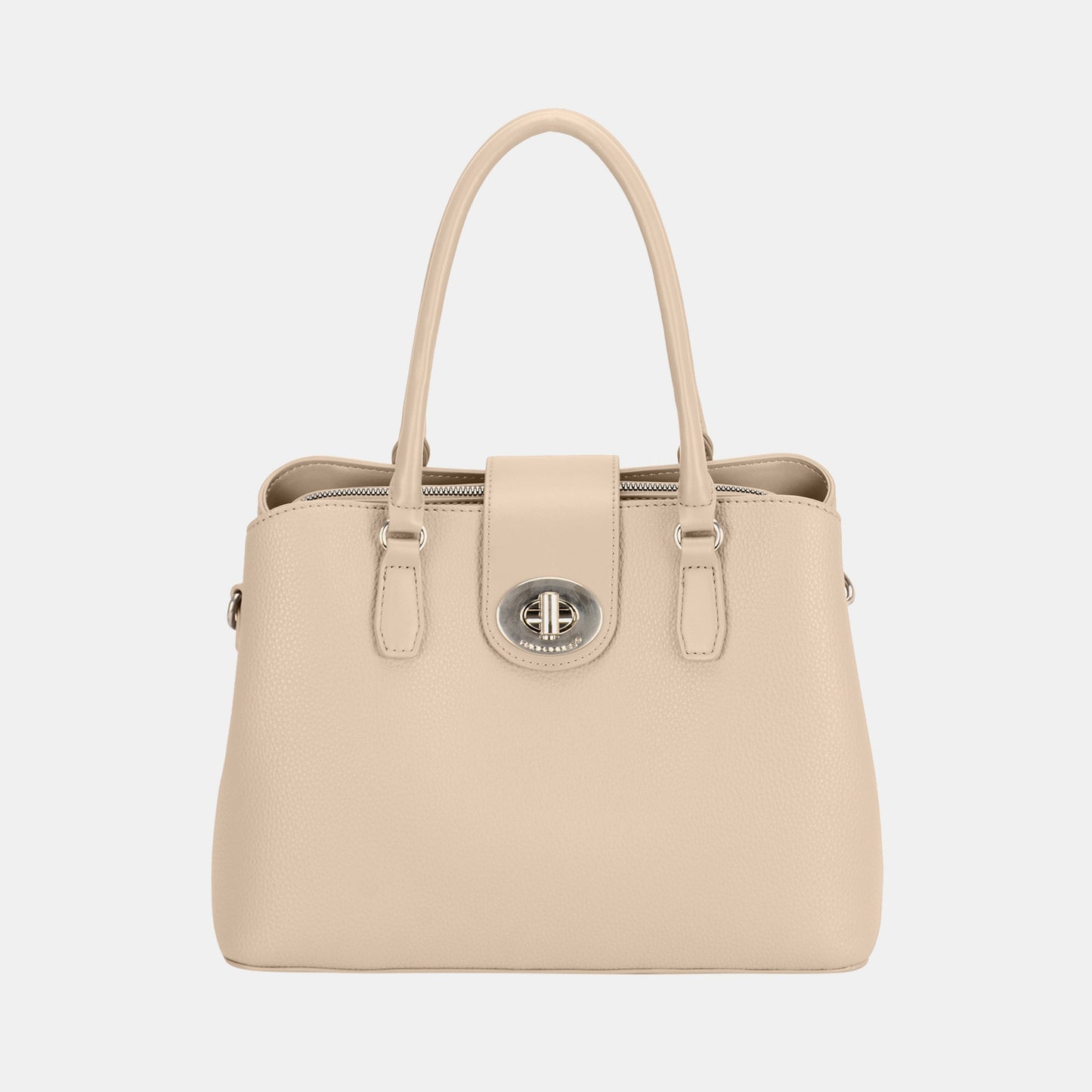 Women's David Jones PU Leather Twist-Lock Tote Bag