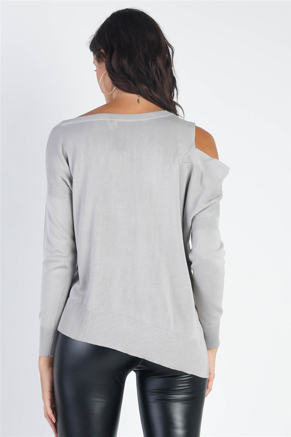 Women's UNIQ Cold Shoulder Long Sleeve Knit Top