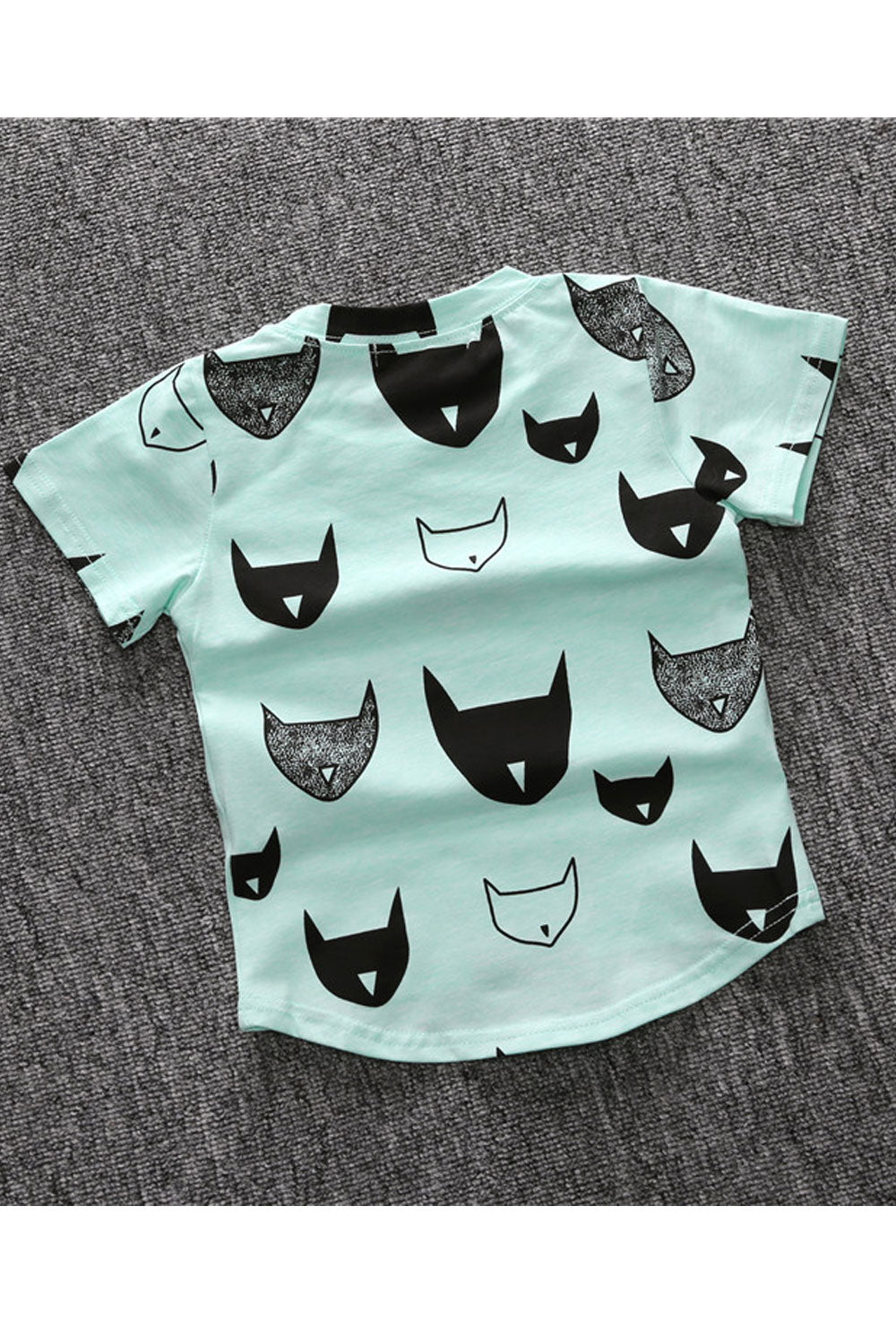 Baby Boys Bat Head Print Short Sleeve Relax Fit T-Shirt - BTBTS69669