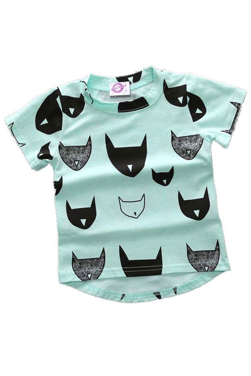 Baby Boys Bat Head Print Short Sleeve Relax Fit T-Shirt - BTBTS69669