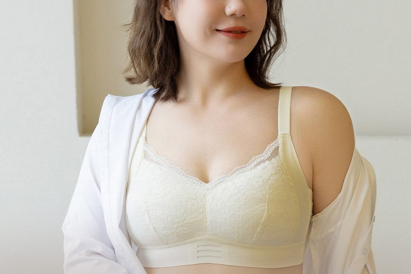 Women Large size large cup bra, auxiliary breast reduction, anti-sagging, no rims, big breasts, small push-up bra, women's comfortable fat thin style