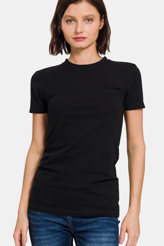 Women's Zenana Crew Neck Short Sleeve T-Shirt