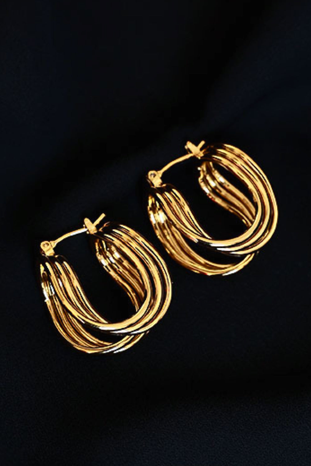 Women's U-Shaped Hoop Earrings