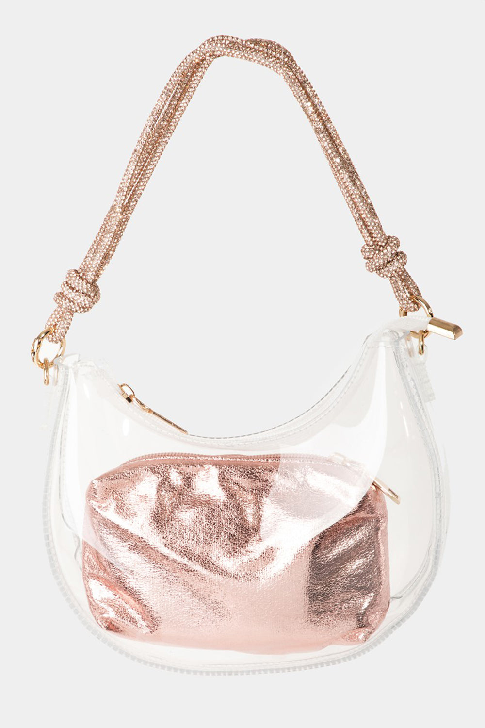 Women's Fame Clear See Through Baguette Bag