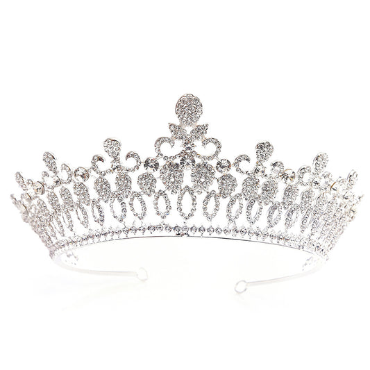 Bride Baroque Large Crown Rhinestone Hair Accessory Queen Luxury Crown Wedding Headdress Accessories