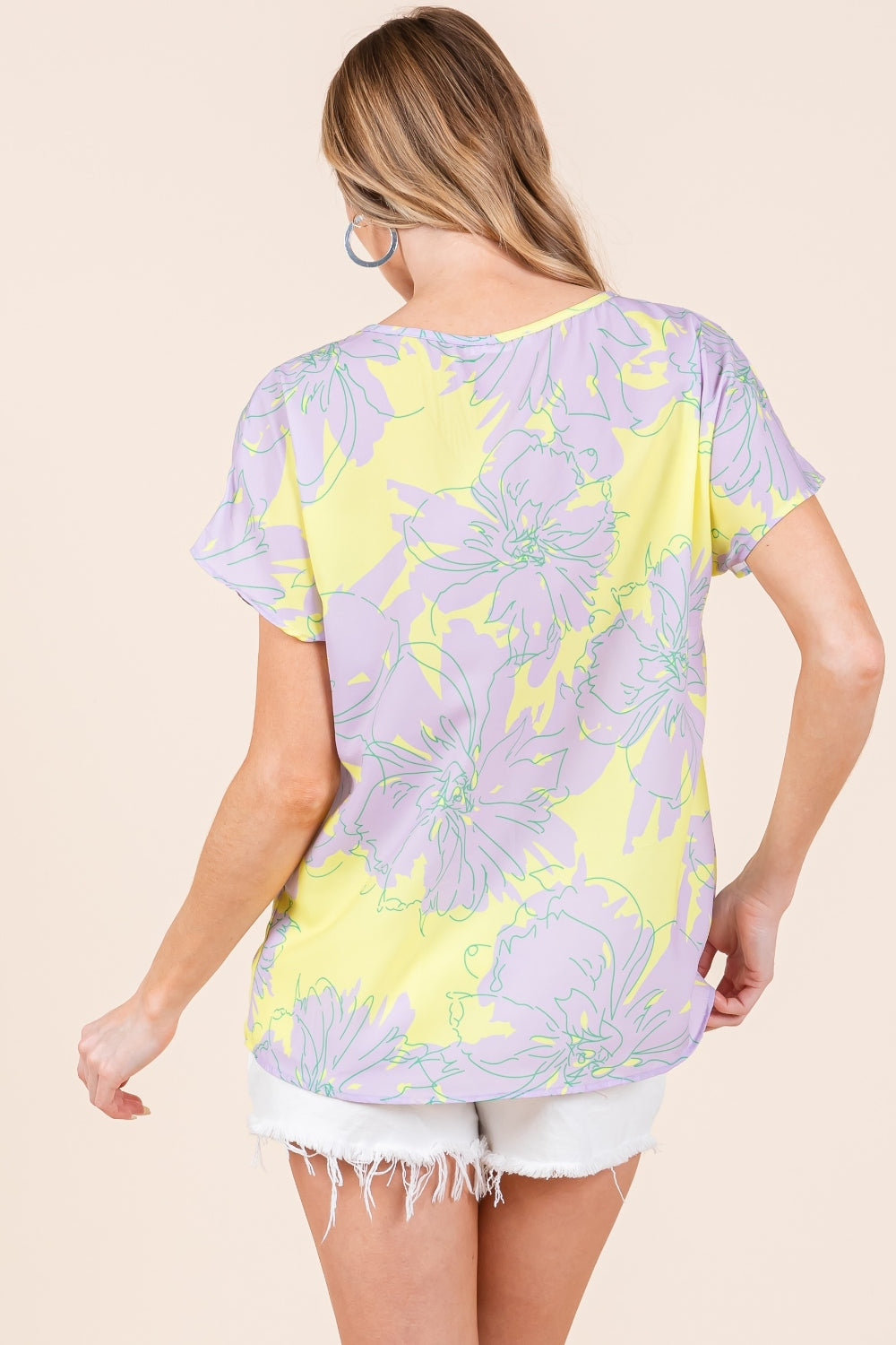 Women's BOMBOM Floral Short Sleeve T-Shirt