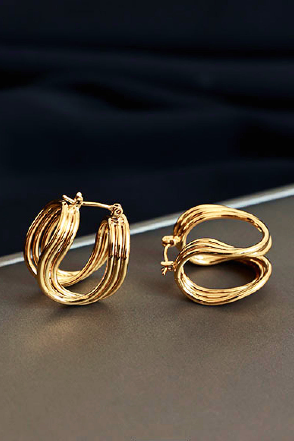 Women's U-Shaped Hoop Earrings