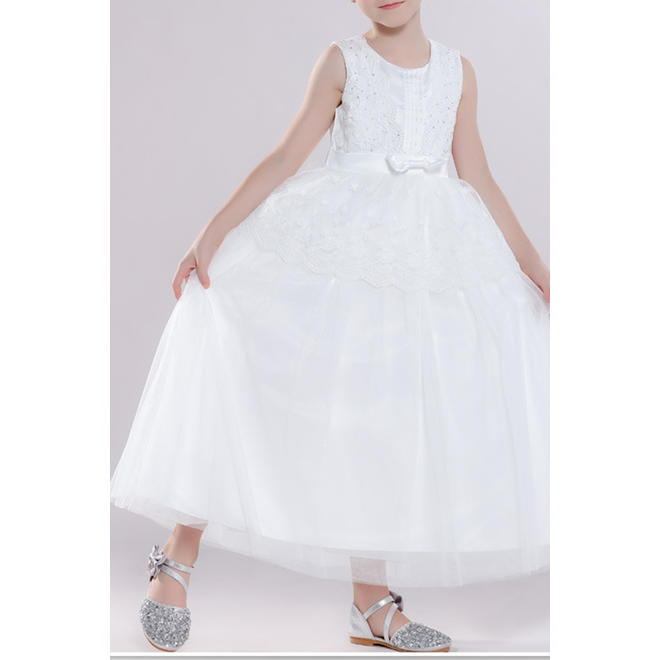 Ketty More Kids Baby Girls Sleeveless Communion Flower Girls Dress-KGDC2617