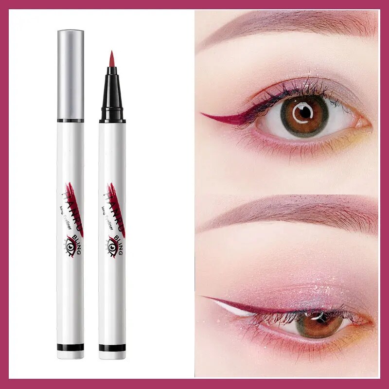 Colorful Long-lasting Liquid Eyeliner Pen Waterproof Fast Pencil Cosmetic Double-ended Eye Liner Smooth MakeUp Tools