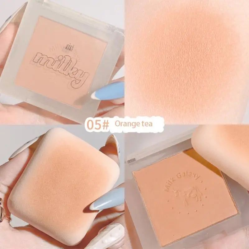 Milk Galaxy Soft Mist Blush Compact and Portable Natural Affordable Single Color Brightening Blush Purple