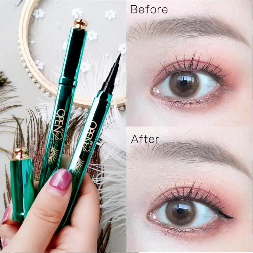 Peacock Eyeliner Liquid Waterproof Easy To Dry Long-lasting Non-halo Dye Makeup Makeup Eyeliner