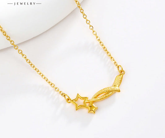 Jewelry New Meteor Necklace Female Niche Design  Fashion Temperament Star Clavicle Chain