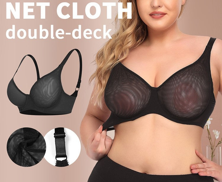 sexy ultra-thin see-through bra plus size underwear bra BCDEF cup