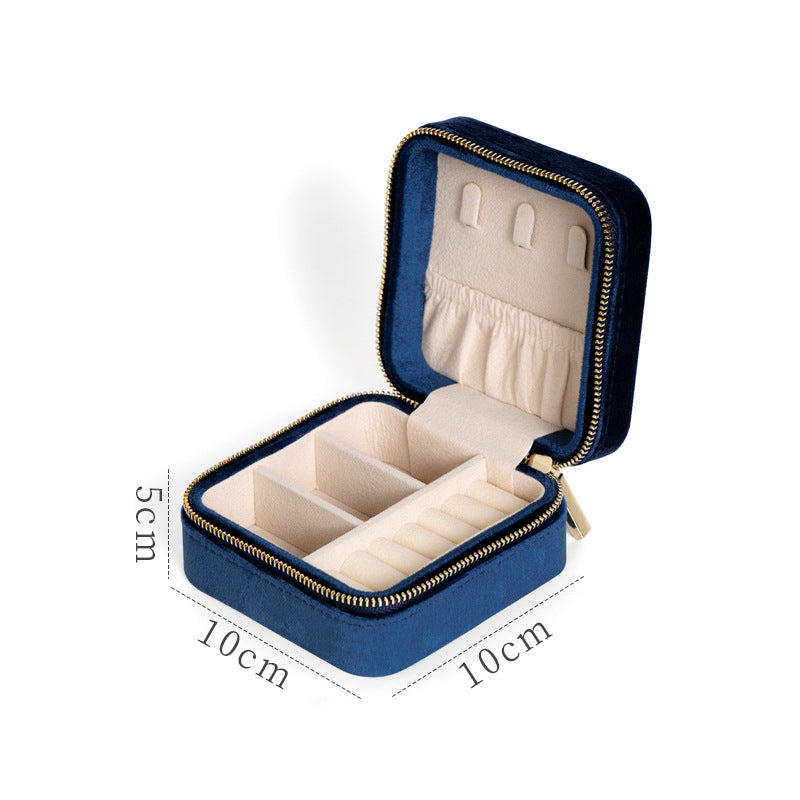 Velvet Travel Jewelry Box Portable Jewelry Organizer for Rings, Necklaces, Earrings, Bracelets Perfect Gifts for Women Girls