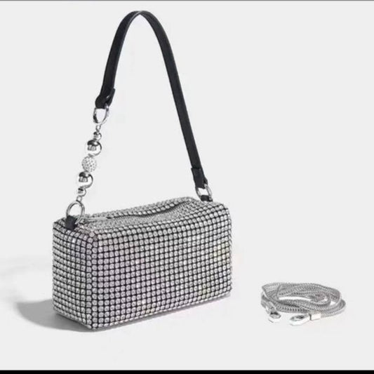 Diamond-encrusted bag new style king rhinestone bag armpit bag one-shoulder cross-body bag for women fashion full diamond handbag