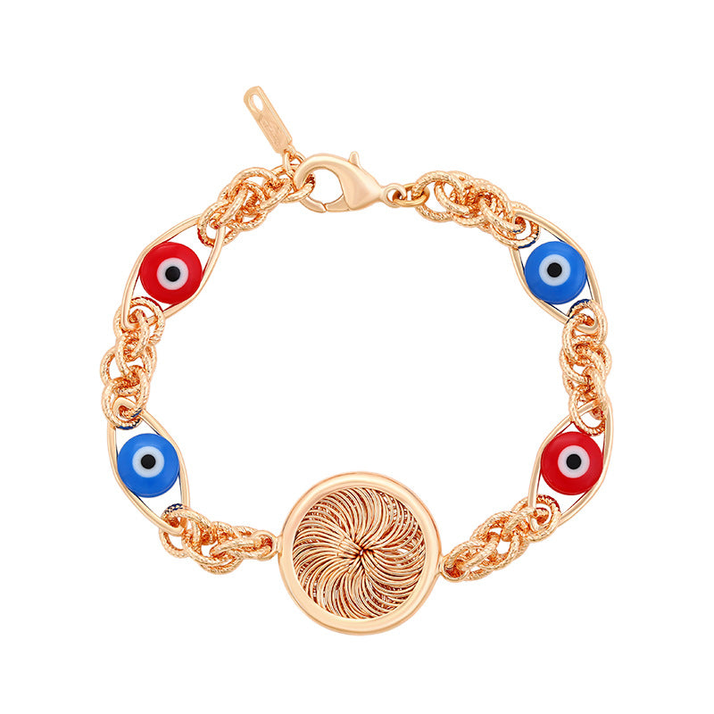 Cross-Border European and American Fashion Hand Jewelry Devil's Eye Ethnic Style Bracelet for Girls