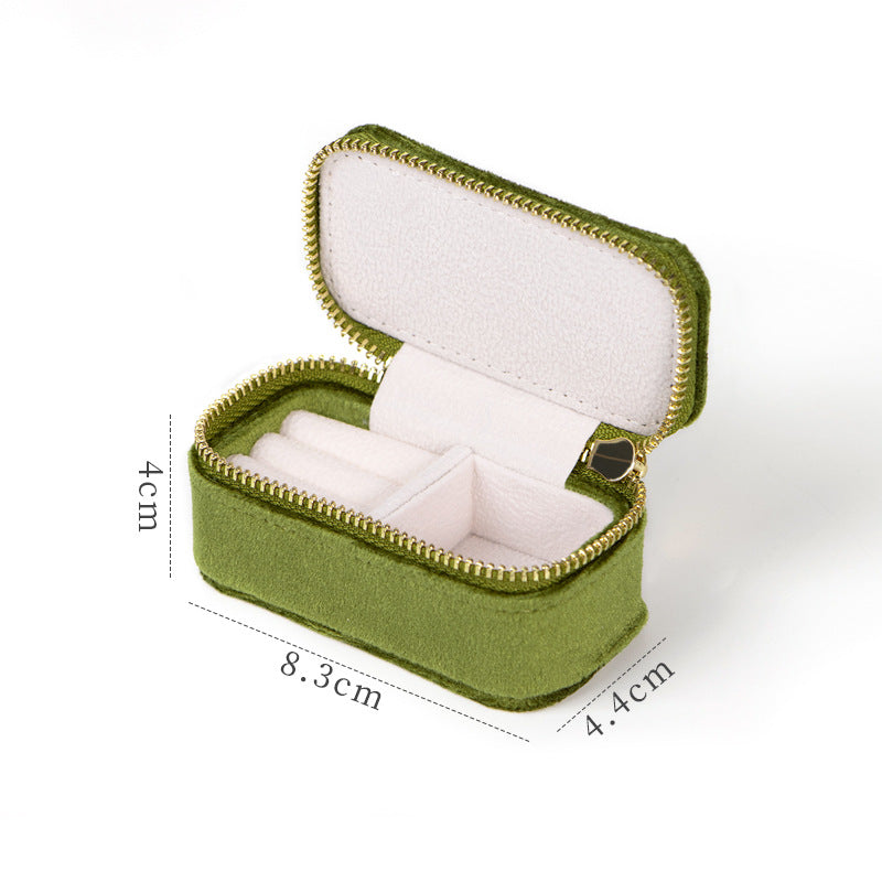 Mini Ring Organizer, Velvet Ring Box, Gorgeous Vintage Ring Box, Premium Ring Carrying Case