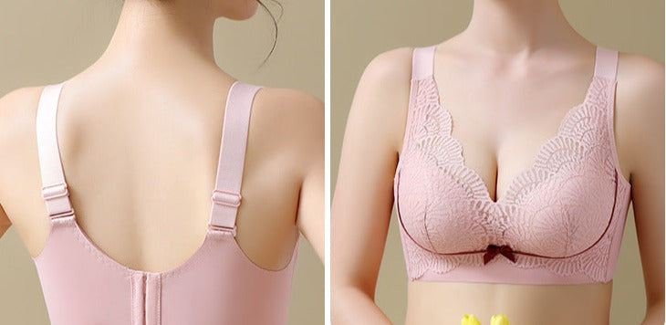 Women Lace Adjustable Bra With Thin Top and Thick Bottom For Small Breasts Push-up Bra For Big Breasts