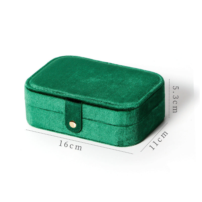 Velvet Earrings Jewelry Box Ear Clip Storage Mini Bag