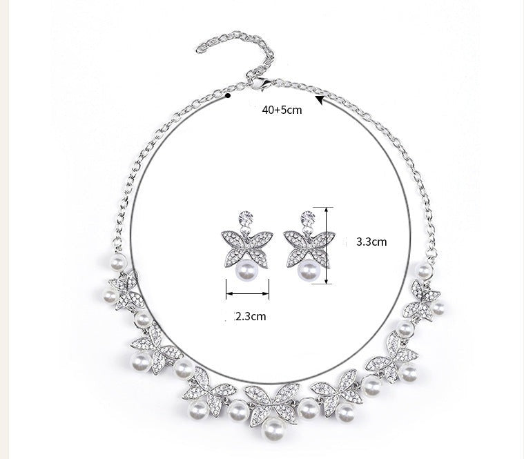 American retro palace style exaggerated ornaments necklace women's short style