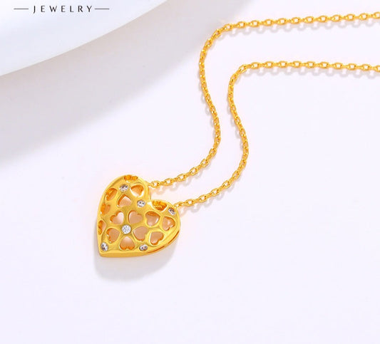 Jewelry niche pendant necklace women winter sweater chain high-end love necklace jewelry