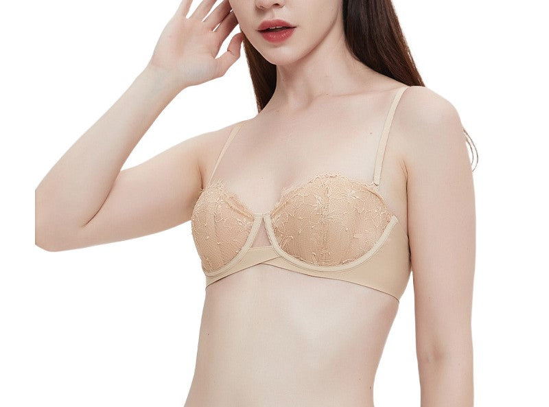 Sexy lace women's underwear small chest gathered autumn adjustment thin bra anti-sagging