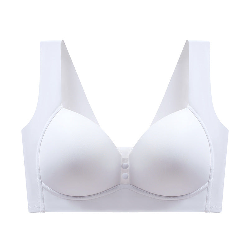 Big breasts make you look small and fat, thin underwear for women, anti-sagging and side breasts, seamless bras without steel rings, gathered large size bras