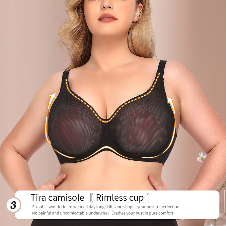 sexy ultra-thin see-through bra plus size underwear bra BCDEF cup