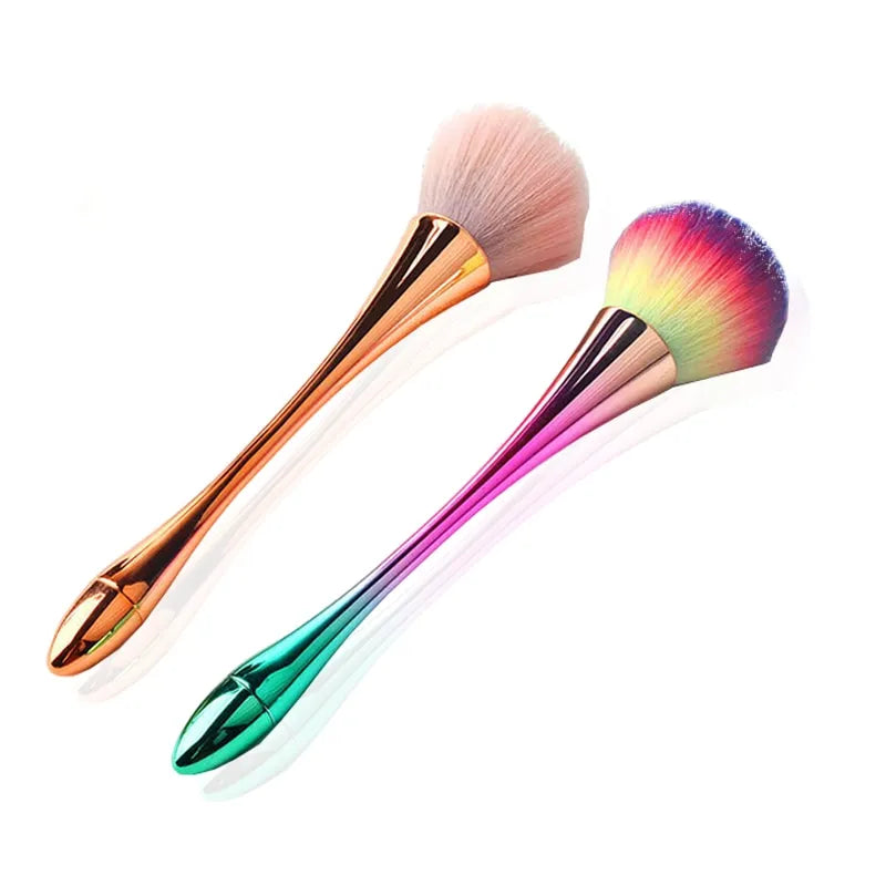 6 Styles Gold Powder Brush Professional Nail Art Make Up Brush Large Cosmetic Face Cont Cosmetic Face Cont Brocha Colorete Tools