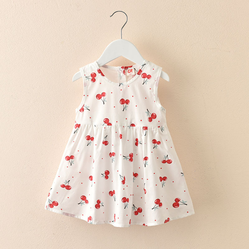 Toddler Girls Dress Summer New Floral Pattern Sundress - BTGD8491