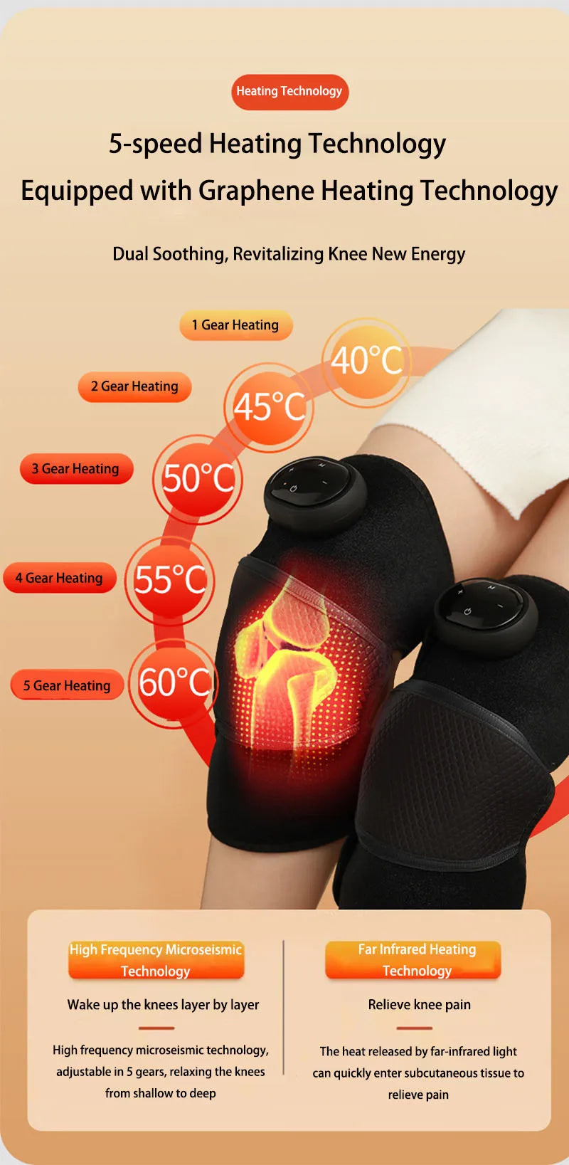 Electric Heating Therapy Knee Vibration Massager 3 in 1 Shoulder Knee Elbow Physiotherapy Warm Wrap Arthritis Pain Relief Pad