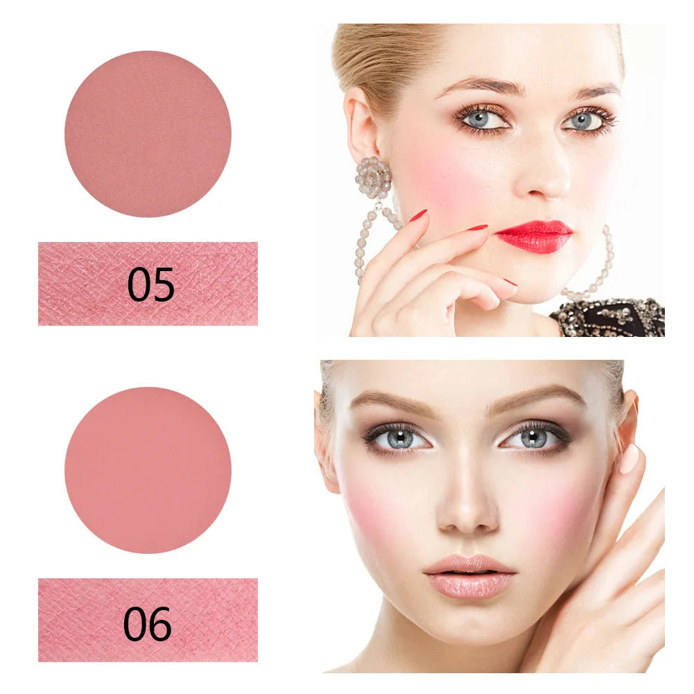 Eight-color blush palette matte long-lasting sunburn natural makeup skin color portable blush palette