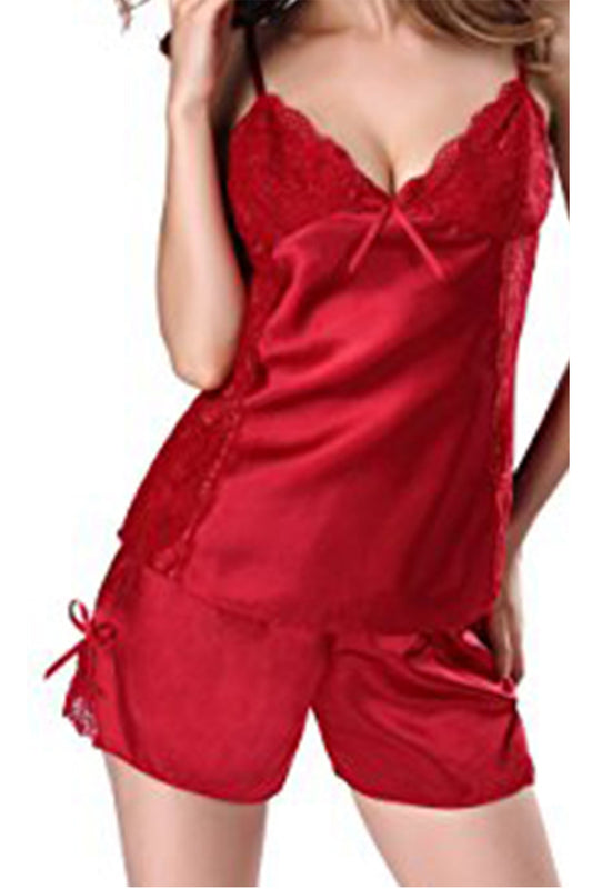 Ketty More Silk Mini Short And A Top Lingerie Set Is Beautiful And Pretty To Wear-KMWL911