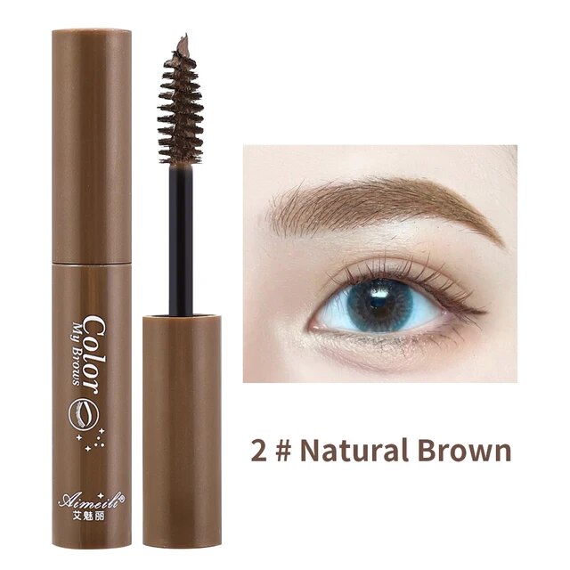 Waterproof Eyebrow Dyeing Cream Natural Long Lasting Non-smudge Brown Beauty Comestic Tool With Brush Dye Eyebrow Gel Cosmetic